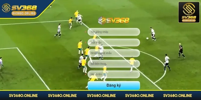 Bấm vào “đăng ký” phía dưới giao diện để hoàn tất quy trình