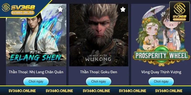 GPI SV368 - Nhiều game cá cược ăn khách, đáng trải nghiệm 3 Các sảnh game GPI tại SV368 luôn có nhiều ưu điểm nổi trội