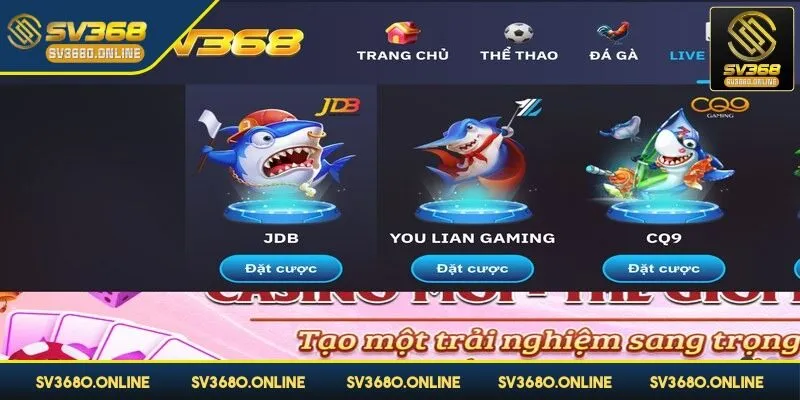 JDB SV368 - Kho game bất tận dành cho anh em cược thủ 3 JDB mang đến các tựa game săn cá đổi thưởng đầy ấn tượ
