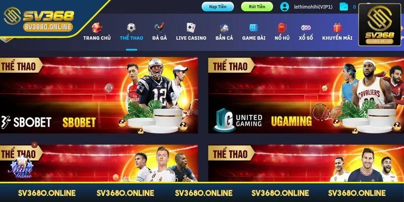 Sảnh SBO tại SV368 - Cơ hội trải nghiệm các siêu phẩm thú vị 2 Sảnh SBO luôn được đánh giá rất cao nhờ vào sự đa dạng