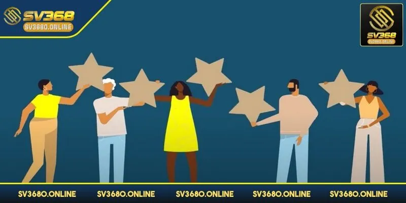 Thương hiệu SV368 xứng tầm để lựa chọn tham gia ngay 4 Đa số đánh giá từ khách hàng đều hài lòng với 5 sao